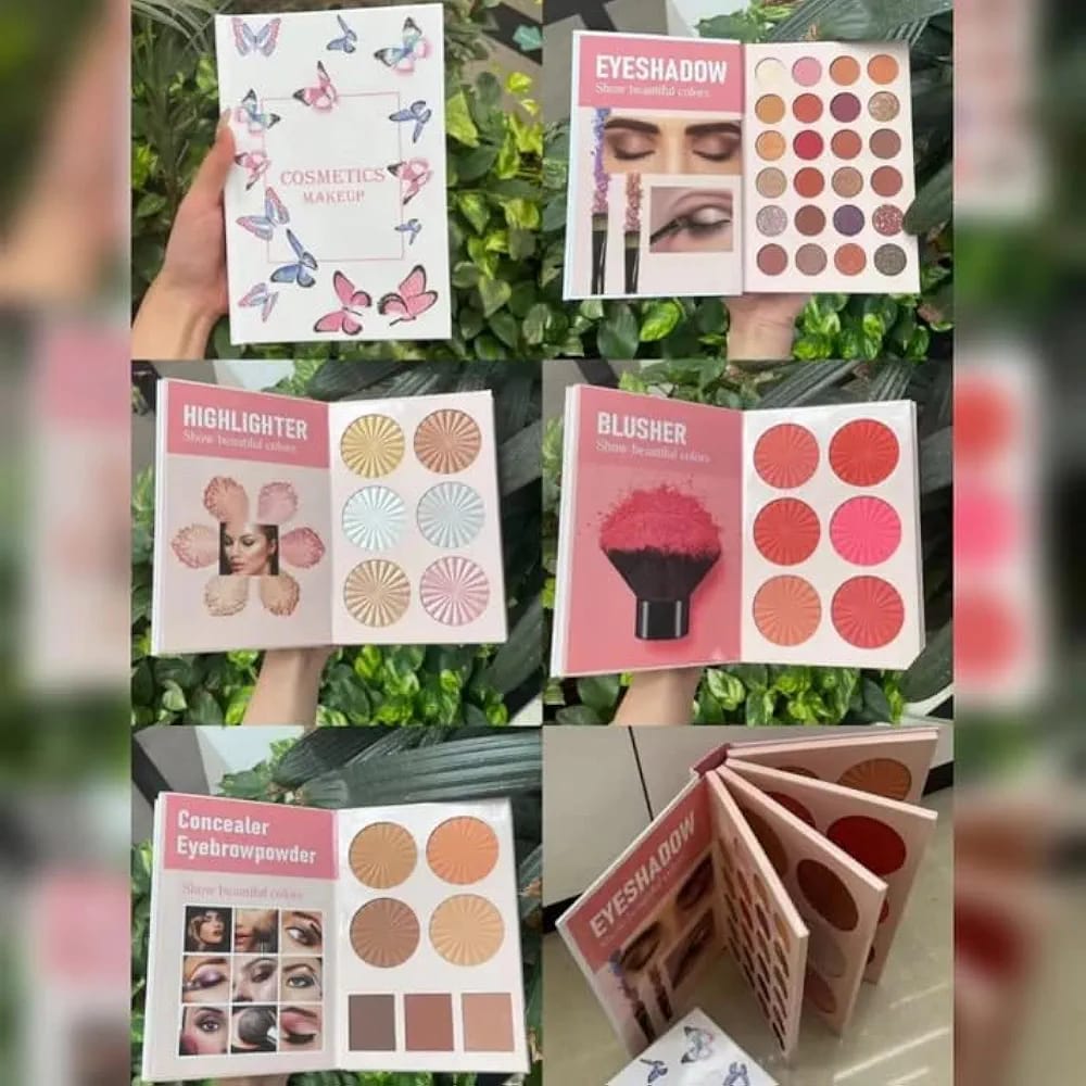 All In One 4 In 1 Makeup Palette Book – Complete Beauty Kit