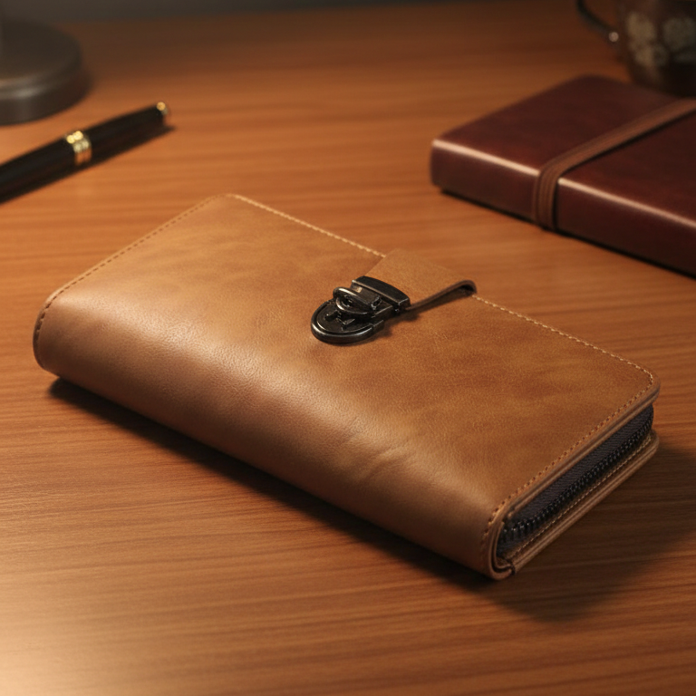 Premium Leather Travel Organizer Wallet