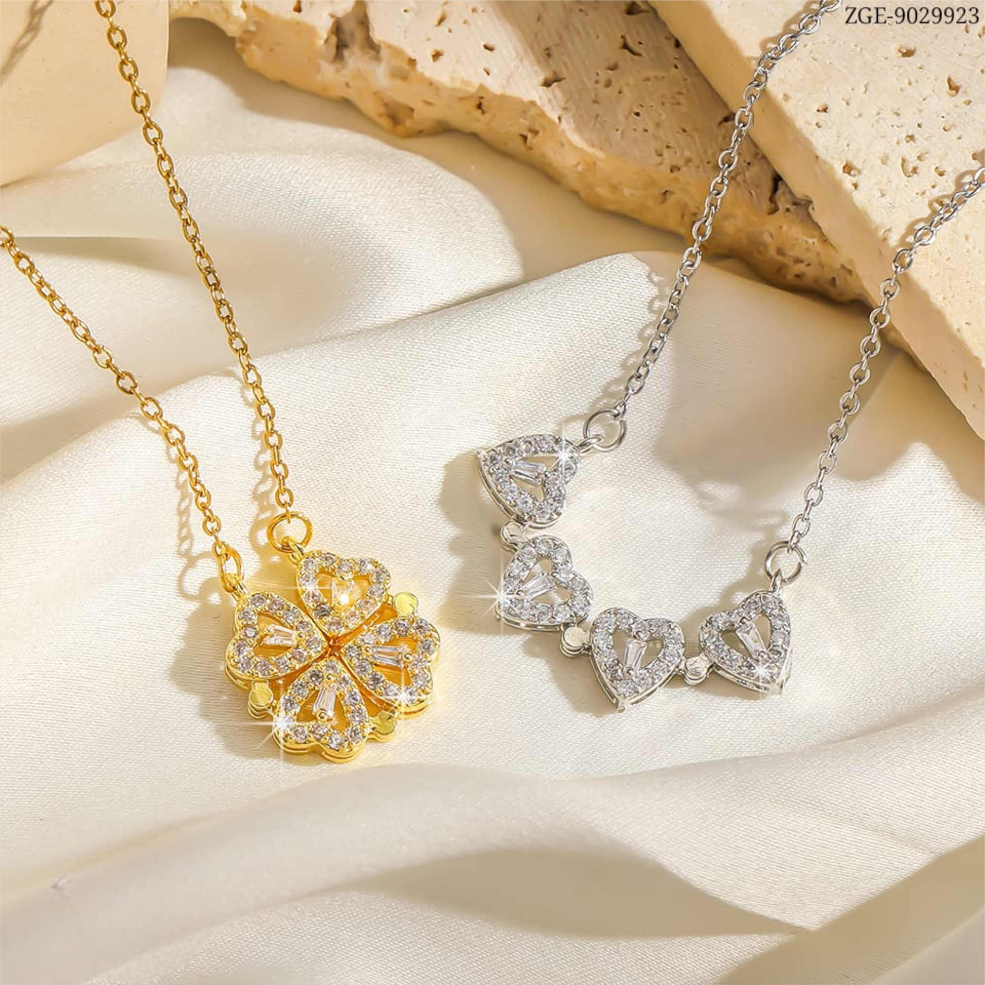 Gold Lucky Clover Chain