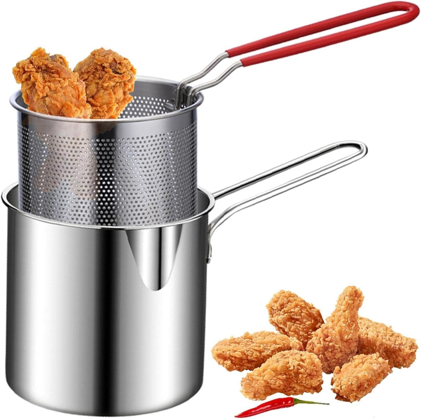 Stainless Steel Pasta Cooker with Strainer