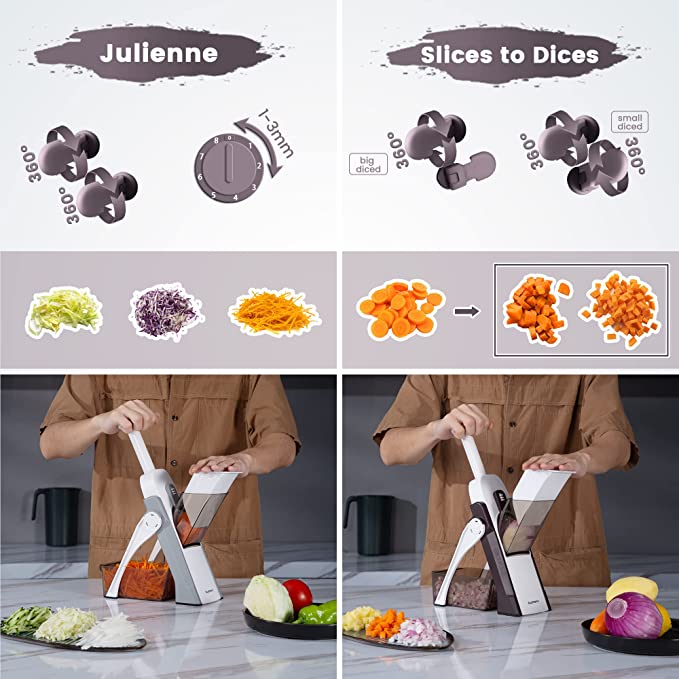 Mandoline Vegetable Slicer & Food Cutter